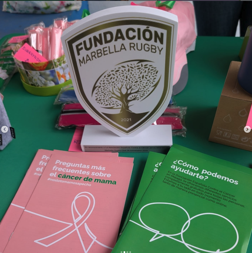 Stand del club en las fiestas de Marbella